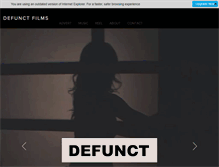 Tablet Screenshot of defunctfilms.com